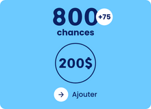 Load image into Gallery viewer, 875 chances pour 200 $
